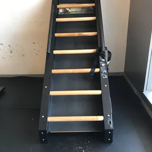 Mobil ladder. Like rotating stairs, only ladder-form.
