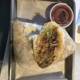 Citrus Braised Pork Burrito