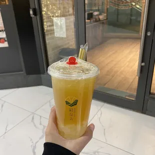 Lychee green tea