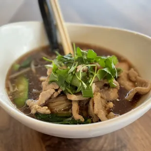Thai boat noodles