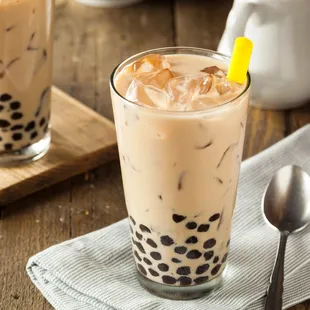 Black milk tea with BOBA