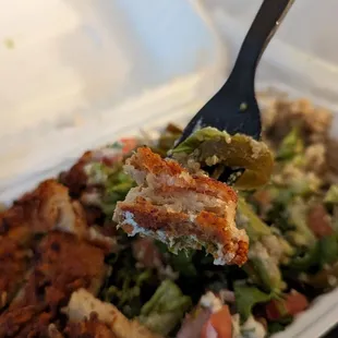 Chipotle salad with Chik&apos;n