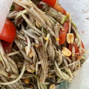 sprouts and tomatoes