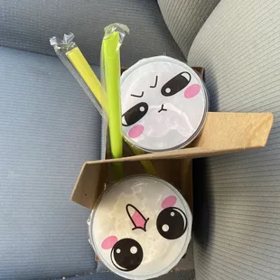 a cupcake in a box