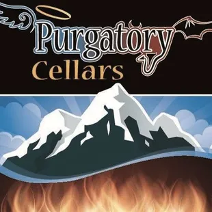 a fire with mountains in the background