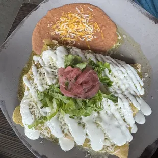 Chicken Enchiladas.  Muy delicioso!