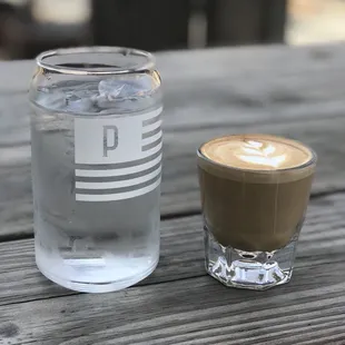 Water + cortado