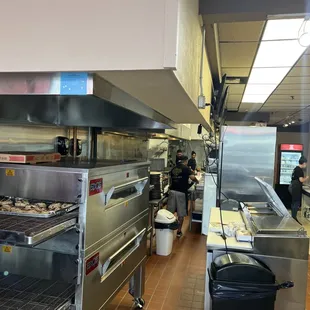 the kitchen of a restaurant