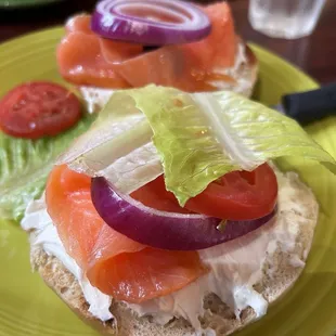 Bagel lox all the way
