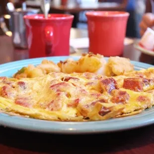 Scrambled Eggs Beef Sausage