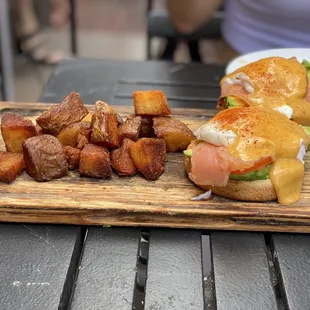 Huevos Benedictinos (brunch menu)