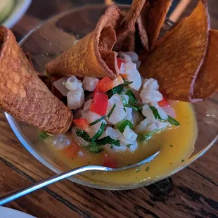 Sea bass ceviche