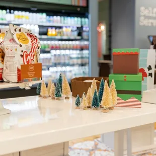 a variety of snacks on display