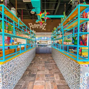 the inside of a store