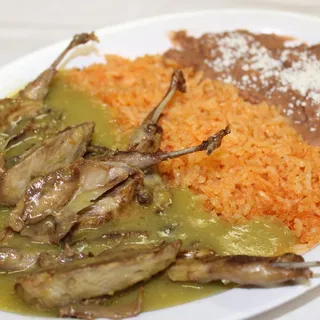 Huilotas en Salsa Verde