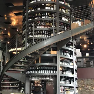 Beautiful wall of wine! I mean cmon, how AWESOME is this?!