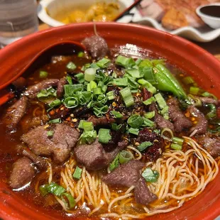 Spicy Beef Brisket Noodle Soup