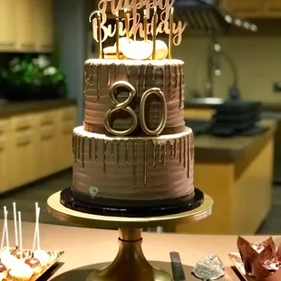 Grandpa&apos;s 80th birthday cake. Beautiful AND delicious!