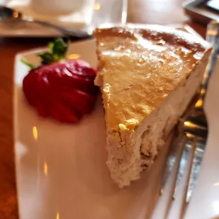 In-house made strawberry  cheesecake