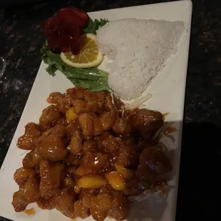 Mango Chicken Dinner