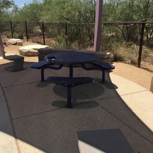 Shady spot to sit.