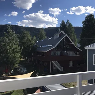 From the end room balcony