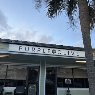 the front of the restaurant