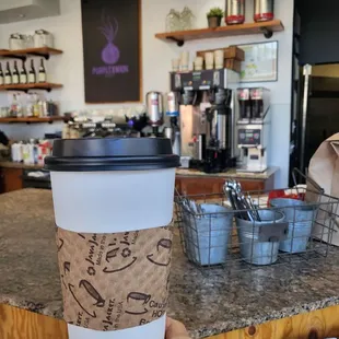 Happy President 's Day with oatmilk latte 2/20/23