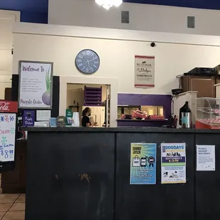 Inside Counter to order