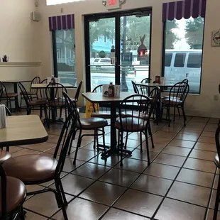 The seating area
