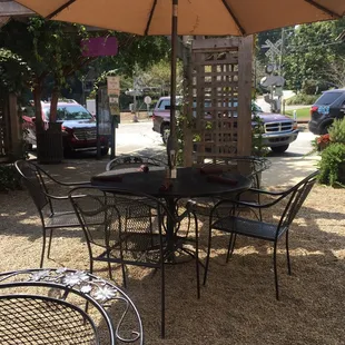 Outside seating