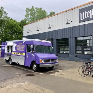 Purple People Feeder at Utepils Brewery!