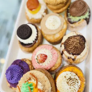 Seasonal layered donuts (croissant donut) flavors