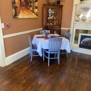 Upstairs seating area..
