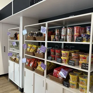 Ramens and Korean snacks