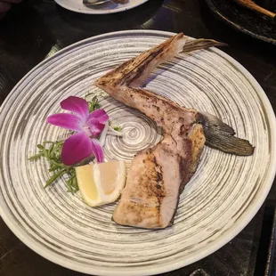 grilled fish, food