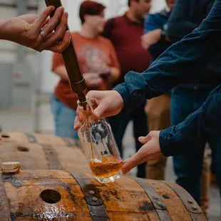 Fill your own bottle straight from the barrel.