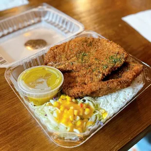 Fried Pork Chop Over Rice