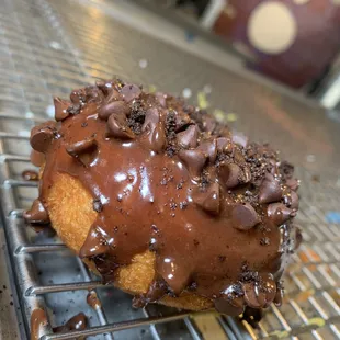 Chocolate Purve Donut Stop Donuts