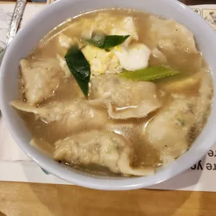 Dumpling soup