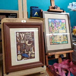 Art easels and frames