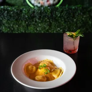 Lobster ravioli.