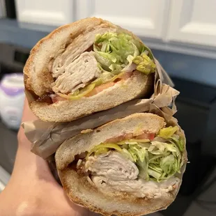 Turkey and bacon sandwich