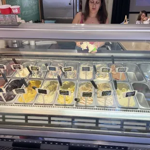Ice cream selection