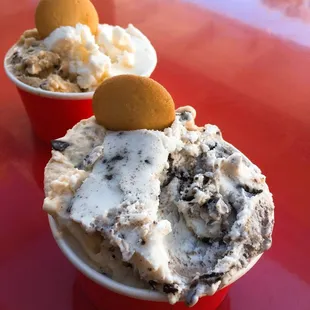 Cookies and cream and peanut butter kiss!