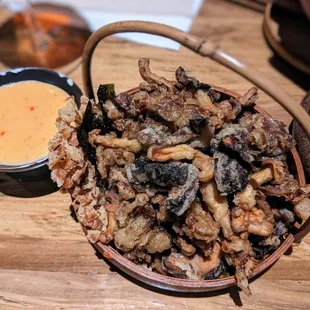 Deep-Fried Mushrooms with Salt &amp; Pepper