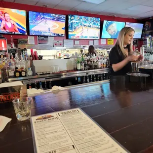 The sports bar