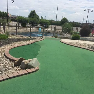 "Rough" and "sand traps" on several holes!