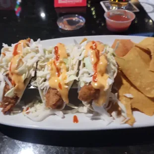 Fish tacos: lent special. Amazing.