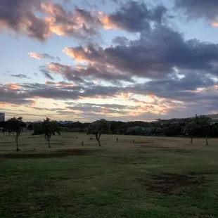 Sunset up in Pu'uokapolei on our Makahiki